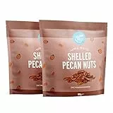 Marchio Amazon - Happy Belly Noci di pecan sgusciate, non salato, 2 Confezioni da 500g