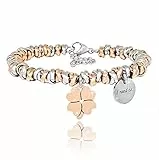 SAGA GIOIELLI® BRACCIALE DONNA I NEED TO .COLLECTIONS PROTEZIONE, FORTUNA, BUONI AUSPIC (QUADRIFOGLIO)
