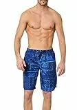 Goldenpoint Costume Uomo Boxer Costume Fantasia Bandana Patchwork, Colore Blu, Taglia M