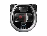 Samsung POWERbot Precision Robot Aspirapolvere, Spazzola Morbida Soft Action, Sistema di Pulizia ad Alte Prestazioni, Comandi Vocali tramite Smartphone, Connessione Wi-Fi, Metal Satin