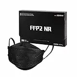 ASARAH Maschere FFP2 nere Compatibili con maschera respiratoria KF94 EU CE 0370 certificata EN149: 2001 + A1: 2009 facciale mascherine antipolvere 20 pezzi igienicamente confezionati singolarmente