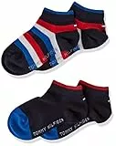 Tommy Hilfiger QUARTER, Calzini, Unisex - Bambini e ragazzi, Blu (Midnight Blue), 23-26