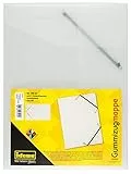 Idena 213312 - Raccoglitore con elastico per DIN A4, in polipropilene, trasparente, 1 pz.
