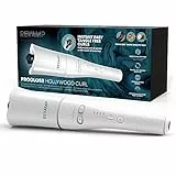REVAMP Progloss Hollywood Curl, Ferro Arricciacapelli Automatico Rotante in Ceramica, Tecnologia Ionica per Onde Morbide o Ricci Definiti, Infusa in Oli Liscianti Progloss, Esclusiva Amazon, Bianco