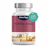 Cranberry Capsule, per il Benessere delle Vie Urinarie, Scorta 7 Mesi, 210 Cranberry Capsule con Estratto di Mirtillo Rosso + Vitamina C, Integratore ad Alto Dosaggio, Vegan
