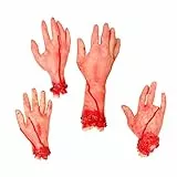 Homoyoyo 4Pcs Halloween Set di Piedi Mozzate Decorazioni di Halloween Hounted House Scary Bloody Body Body Parti per Le Decorazioni di Halloween Decorazioni Prann Party Prop