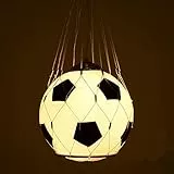 YXXHM- Lampadario Creativo della Scatola da Basket, Lampada del Fumetto del Pallone da Calcio, Lampadario per La Camera da Letto della Camera da Letto della Camera Camera Letto (Senza Lampadine)