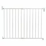 Munchkin Lindam Cancelletto di Sicurezza Estensibile, Barriera in Metallo per Scale e Vani Porta senza Fascia Inferiore per Bambini o Animali Domestici, Larghezza: da 64.5 a 102 cm, Colore: Bianco