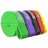 POWER GUIDANCE Set di 5 Bande di Resistenza, Pull Up Bande, Bande Elastici Fitness con Borsa, Bande Elastiche di Resistenza, Resistance Bands per Calisthenics, Freeletics