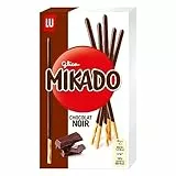 Mikado Cioccolato Fondente, Bastonicino Sottile e Croccante, Ricoperto di Gustoso Cioccolato Fondente, Pratico da mangiare e adatto per ogni occasione, 75g (1 Confezione da 75g)
