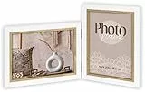 ZEP Doppia cornice Ayas 2 foto 13 x 18 cm verticale e orizzontale, BIANCO E MARRONE, CV437