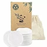 Relota 22 Pezzi Dischetti Struccanti Lavabili in Bambù Biologico, Salviette Struccanti Riutilizzabili con Sacchetto Lavanderia, Cuscinetti Struccare, Morbide Dischi Struccante per Pulizia Viso