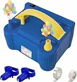 Nestling Pompa elettrica per palloncini, portatile, a doppio ugello, elettrica, da 600 W, per compleanni, feste e decorazioni (blu navy)
