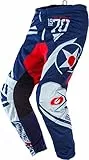 O'Neal Unisex - Adulto Element Warhawk Moto Cross Hose MX DH Mountain Bike Enduro Offroad Trail MTB FR, E010, Farbe Blau Rot, Größe 38 Pantaloni, Azul/Rojo, 38
