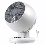Woozoo, Ventilatore da tavolo silenzioso, potente e portatile, 23m², Portata 12 m, Oscillazione, inclinazione verticale, La camera - Woozoo PCF-M18 - Bianco