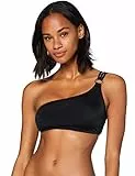 Iris & Lilly Top Bikini Monospalla Imbottito Donna, Nero, L