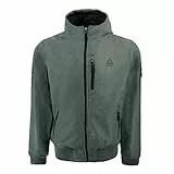 Reebok Standard Softshell Active Giacca da uomo, con cappuccio, grigio, 2XL
