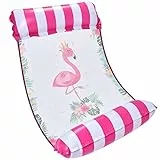 WERNNSAI L'acqua Amaca Gonfiabile per Adultos - Fenicottero Gonfiabile Acqua Letto Galleggiante Versatile Portable 4-in-1 Sella Poltrona Amaca Drifter per Piscina sulla Spiaggia Festa