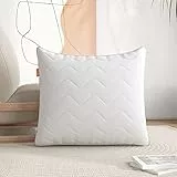 Sweetnight Cuscino da 80 x 80 cm, Imbottitura in Fibra Cava di Poliestere da 1300 g, Regolabile Tramite Cerniera, Facile da Smontare