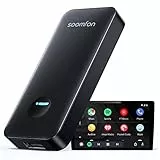 ［Solo per Android］Adattatore Wireless Android Auto, SOOMFON 5.8 Ghz Dongle Wireless per Auto Cablate AA, Plug e Play, Compatibile con Fiat, VW, Mercedes, Audi, Ford ecc.