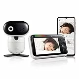 Motorola Nursery PIP1610 Video Baby Monitor HD Connesso con Unità da 5' e App 1080 p, Panoramica, Inclinazione e Zoom Remoti, Conversazione Bidirezionale, Sicuro e Privato