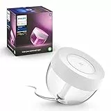 Philips Hue White and Color Ambiance Iris Lampada da Tavolo Smart Led , Bluetooth, Dimmerabili, LED Integrato, 8 W, Bianca