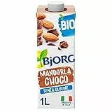 BJORG Bevanda di Mandorla e Cioccolato, Bevanda Vegetale Biologica, Ideale a Colazione, Senza Glutine, Vegan, Prodotto in Italia, 1L