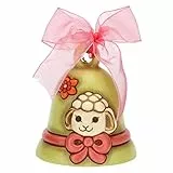THUN Pasqua Limited Edition 2023, Campanella Verde in Ceramica Decorata a Mano, Linea Pasqua Favolosa, 7.2x7.2x8 cm h