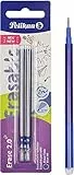 Pelikan Ricarica Penna Refill Universale per Penna Cancellabile Roller, Inchiostro Blu, Punta M 0,7 mm Indeformabile, Ricariche Penne Cancellabili con Inchiostro Gel Ultrascorrevole, 2 Pezzi