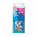 Prym Bottoni Automatici, Metal, Perla, 12 mm, perlmuttfarbig, 6 Stück, 6 unità
