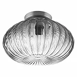Ledvance Carved Pumpkin Lampada a Plafone, Grigio Fumo