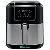 Hisense, Friggitrice a Aria, H06AFBS1S3, Potenza 1700W, Capacità 5 L con Display Led e Comandi Touch, Temperatura Regolabile Digitalmente senza BPA e PFOA