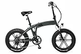 I-Bike Orso Ita99, Bicicletta Elettrica Ripiegabile Unisex Adulto, ‎‎Nero, 175.5 x 130.5 x 30.5 Cm