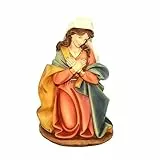 Magie di Natale Statuina madonna vergine maria per presepe decorazione natività natalizia (h 14 cm)