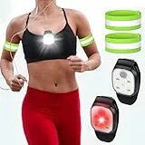 Delamiya Luci da Corsa Notturne, Lampada Frontale a LED con Clip, Mini Luce di Sicurezza, USB Ricaricabile, Luce di Sicurezza per Bambini 4 Modalità, Adatto per corsa, dog walking, campeggio