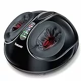 Beurer FM 90 - Massaggiatore per piedi con massaggio ad aria compressa, funzione di calore, tre combinazioni di massaggio Shiatsu