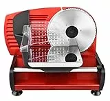 Kalorik TKG AS 1003 RD2M - Affettatrice con 2 coltelli, 150 Watt, colore: Rosso