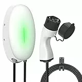 Teskee Caricabatterie EV Tipo 2 Wallbox Home Smart EV Stazione di Ricarica per Auto per Tutti i Veicoli elettrici e Le Auto ibride Plug-in Uso all'aperto e al Chiuso | Max 7.2kW 32A 6 Metri Monofase