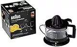 Braun - TributeCollection CJ3000 BK - Spremiagrumi elettrico, 20 W, 350 ml, quantità polpa regolabile, adatto per lavastoviglie, nero