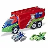 PJ Masks PJ Launching Seeker Preschool Toy, Transforming Vehicle Playset with 2 Cars, 2 Action Figures, and More, for Kids Ages 3 and Up