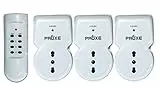 Proxe 710003 Tre Prese Telecomandate con Telecomando, Bianco
