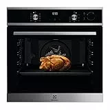 Electrolux Forno elettrico da incasso EOC5H40X, capacità 72 l, cottura a vapore multifunzione con ventola a convezione, potenza 2780 W, acciaio inossidabile