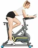 ANCHEER Bicicletta da appartamento Bici da Fitness Bike Esercizio con Display LCD e Controllo APP/Cuscino Regolabile/Supporto Tablet/Volante Silenzioso