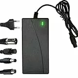 LUFEIS Caricabatteria per Monopattino Elettrico, 42V 2A, Universale con 4 Connettori, per Xiaomi Scooter, 36V Hoverboard,Bici Equilibrata,Drifting Board