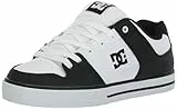DC Shoes Pure, Pure Scarpe da Skate Casual Basse da Uomo, Nero e Bianco e Nero, 40 EU, Nero, Bianco, Nero., 41 1/3 EU