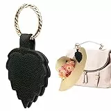 TSLBW Clip magnetica per cappello da viaggio, borsa, cappello, clip portatile per cappelli per viaggi all'aperto (foglia-nero)