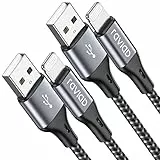 RAVIAD Cavo iPhone, [Certificato MFi] 1.2M/2Pezzi Caricabatterie iPhone Carica Rapida Nylon Cavo iPhone per iPhone 11/12/13 Pro Max/X/XS/XR/8/8 Plus/7/7 Plus/6s/6s Plus/6/6 Plus/5c/5s/5/SE 2020