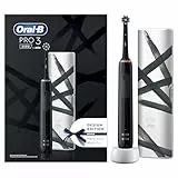 Oral-B Spazzolino Elettrico Ricaricabile Pro 3 3500N, Sensore di Pressione Luminoso, Batteria a Lunga Durata, 1 Testina, 1 Spazzolino Elettrico, 1 Custodia Viaggio, Nero, Idea Regalo