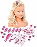 90005AB Bayer Design, Testa da truccare e pettinare, Super Model con Accessori, capelli biondi