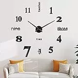 SOLEDI Orologio da Parete Adesivo Grande - Particolari Moderni - Orologio da Muro per La Casa Soggiorno Cucina Camera da Letto Ufficio Decorazione